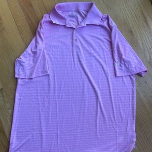nike pink golf polo